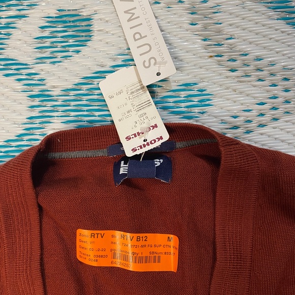 Men’s Red Cardigan LandsEnd - Picture 4 of 5